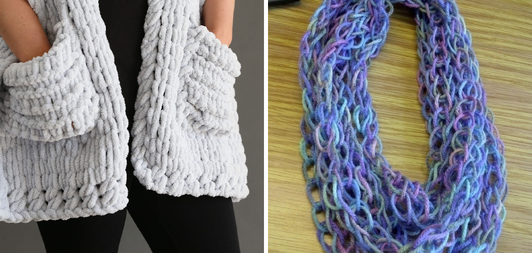 How to Finger Knit a Scarf