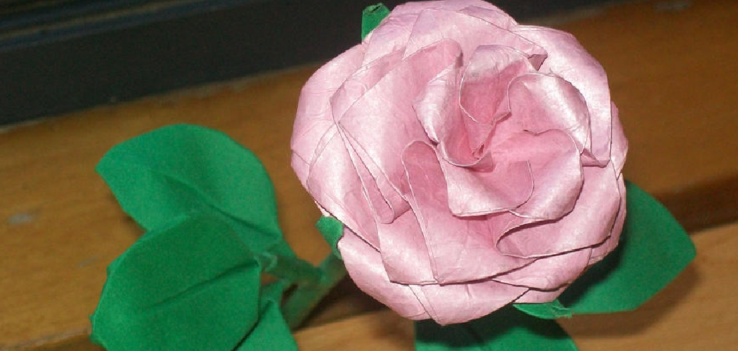 How to Make a Tissue Paper Rose
