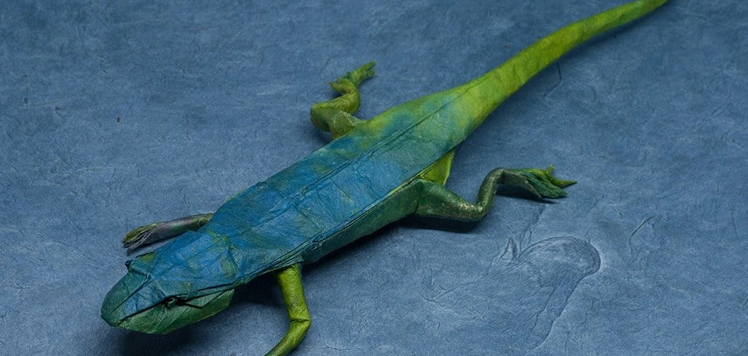 How to Make Origami Lizard