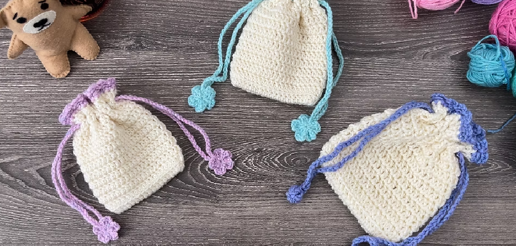 How to Crochet Drawstring Bag